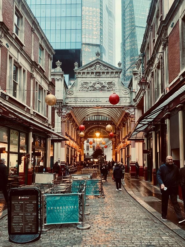 Leadenhall Market is one of the best attractions near Tower Bridge in London!