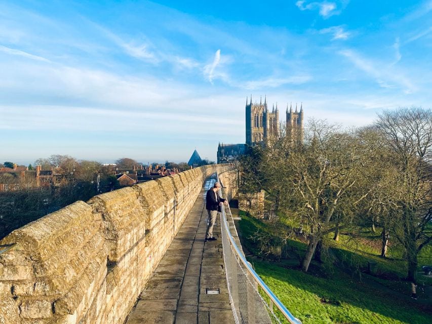 The Lincoln Castle wall walk.