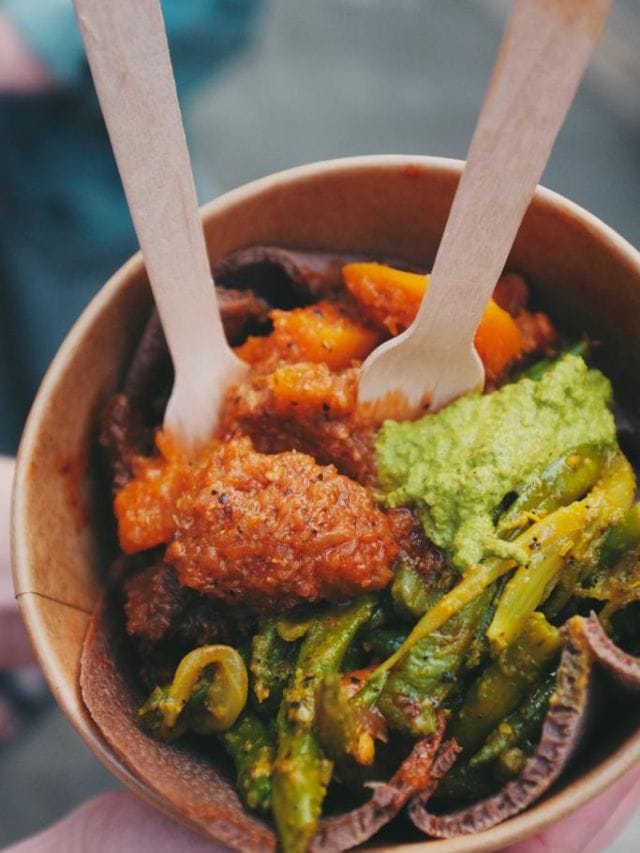 There's loads of delicious food at the Vinegar Yard.